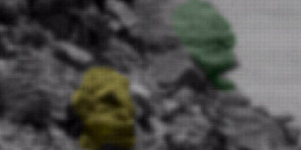 Alien-Jäger sichten Grabstätte auf dem Mars