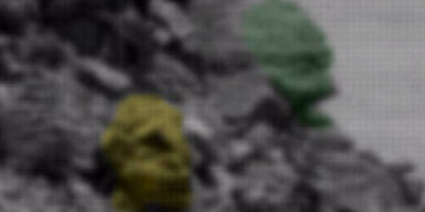 Alien-Jäger sichten Grabstätte auf dem Mars