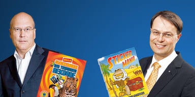 Supermarkt-Match um Tier-Sticker