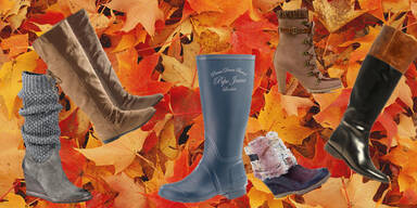 Her mit neuen Stiefeln!