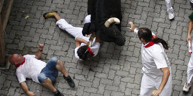 Stierhatz in Pamplona