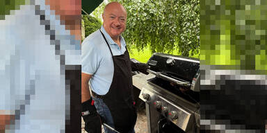 Kanzler als Grillmeister am Vatertag