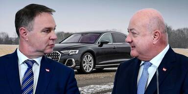 Dienst-Autos der Regierung
