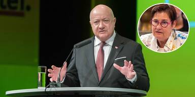 Bundeskanzler Christian Stocker und SPÖ-Abgeordnete Petra Bayr