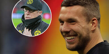 Nach Kritik: Podolski verteidigt Stöger