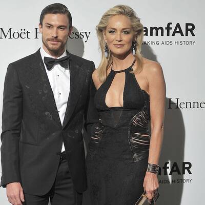 Sharon Stone in Turtel-Stimmung bei der amfAR-Gala in Mailand