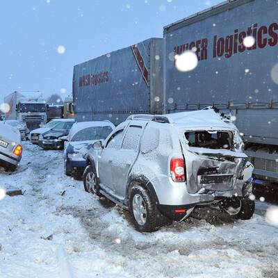 Massenkarambolage auf der A1 