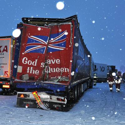 Massenkarambolage auf der A1 