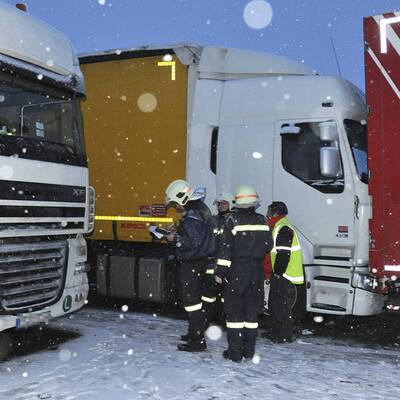 Massenkarambolage auf der A1 