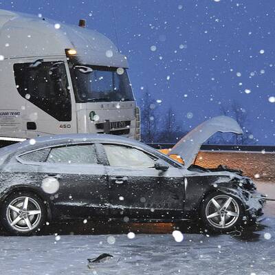 Massenkarambolage auf der A1 
