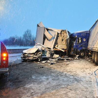 Massenkarambolage auf der A1 