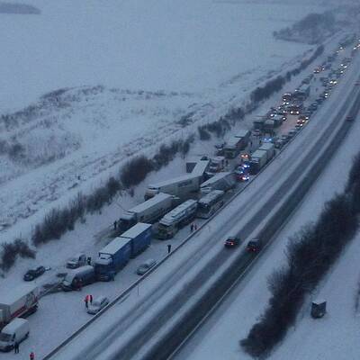 Massenkarambolage auf der A1 