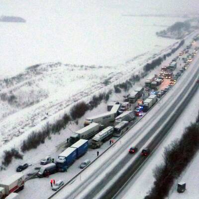 Massenkarambolage auf der A1 