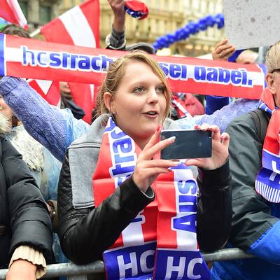 Strache am Stephansplatz