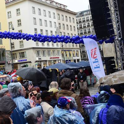 Strache am Stephansplatz