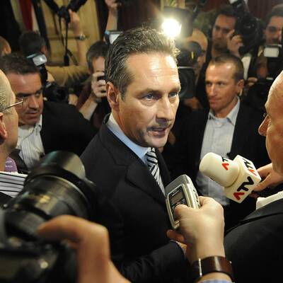 Jubel bei den Strache-Fans