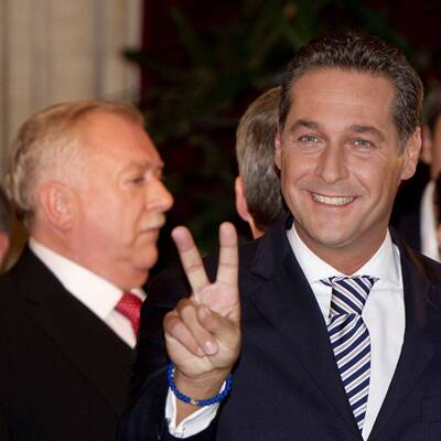 Jubel bei den Strache-Fans