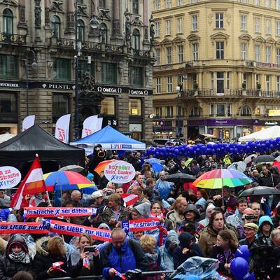 Strache am Stephansplatz