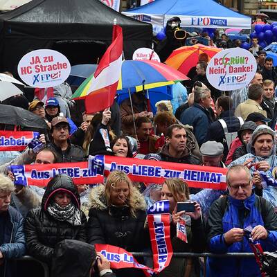 Strache am Stephansplatz