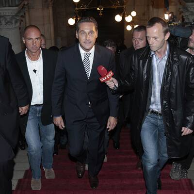 Jubel bei den Strache-Fans