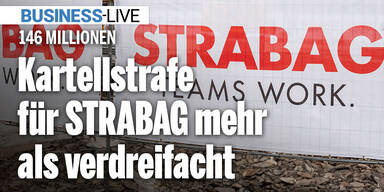 Kartell-Hammer für Strabag: Strafe auf 146 Millionen erhöht