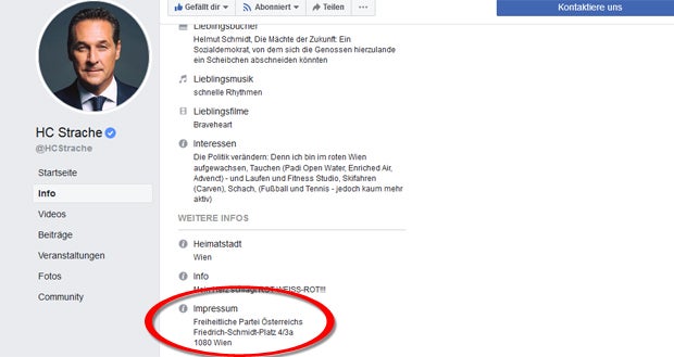 Strache verliert Kontrolle über Facebook-Seite