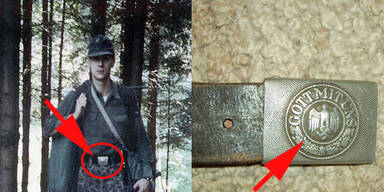 Strache mit Wehrmachtsgürtel?