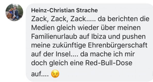Strache Ibiza-Urlaub