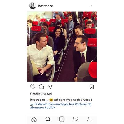 Selfie-Show bei Regierungs-Ausflug