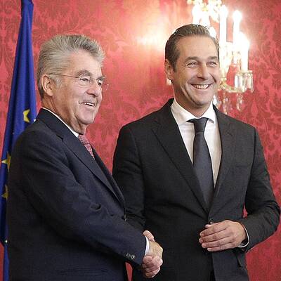 Strache zu Gast bei BP Fischer