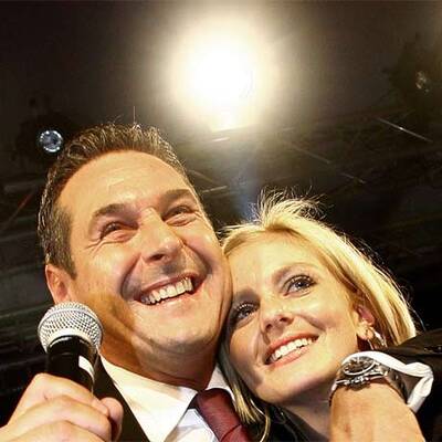 H.C. Strache mit seiner Lebensgefährtin Andrea