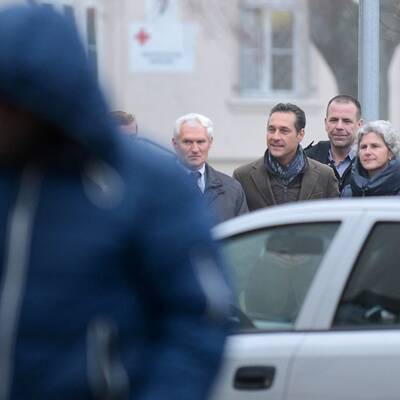 HC Strache in Traiskirchen