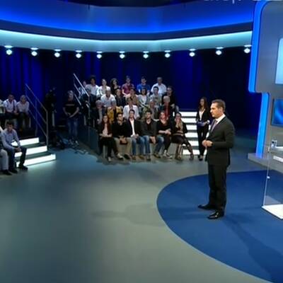 Der FPÖ-Chef stellt sich den Fragen des Publikums und der Moderatoren