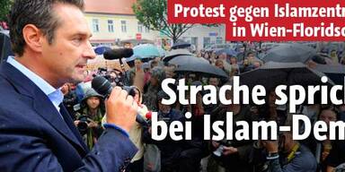 Islam-Demo in Wien mit HC Strache