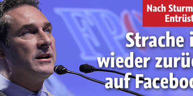 Strache ist wieder auf Facebook
