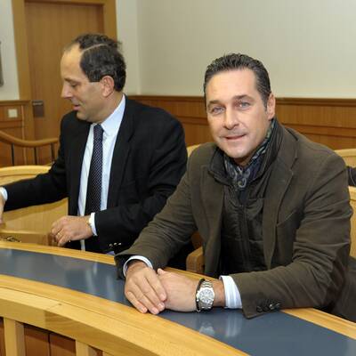HC Strache in Wien vor Gericht