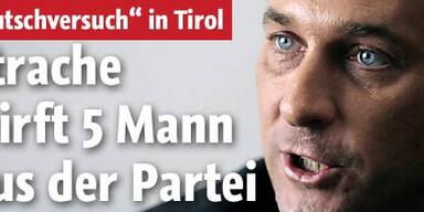 Strache schließt Tiroler Vize-Chefs aus