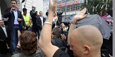 Islam-Demo in Wien mit HC Strache