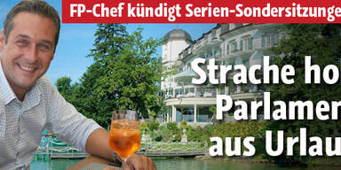 Strache holt Politiker aus Urlaub zurück