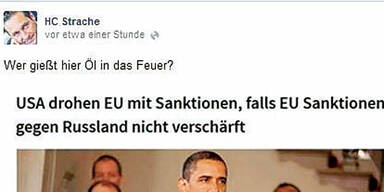 Strache blamiert sich mit  Fake-Posting
