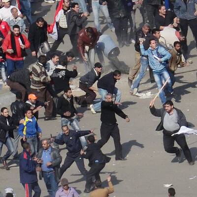 Strassenschlachten in Kairo