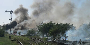 Großbrand in Strasshof: Vier Verletzte 