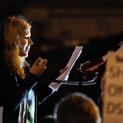 Proteste gegen Strauss-Kahn