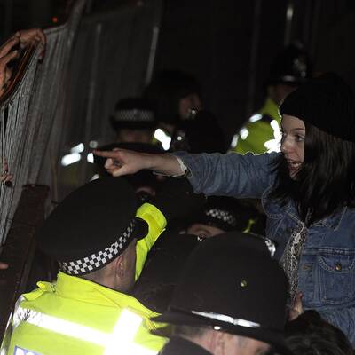Proteste gegen Strauss-Kahn