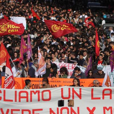Massenproteste in Italien