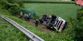 Unfall mit Futter-Transporter in Strengberg