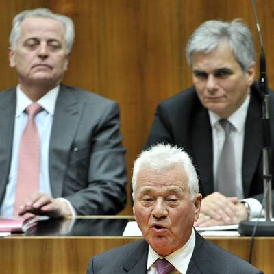 Abschiedsrede im Parlament