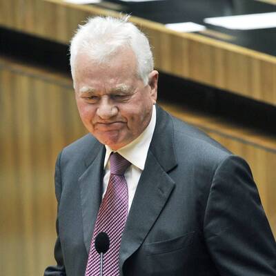 Abschiedsrede im Parlament