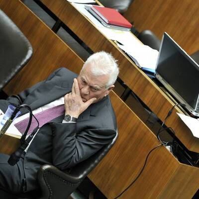 Abschiedsrede im Parlament