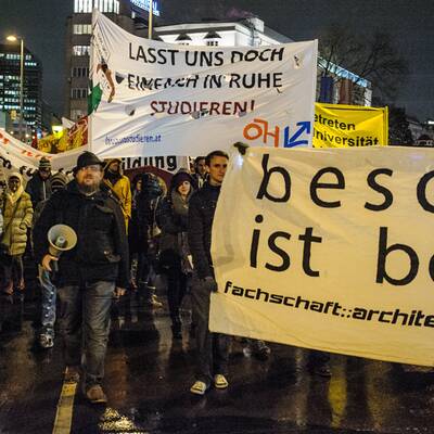 Studenten legen Wien lahm